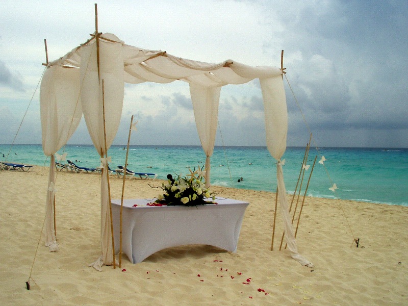 Westin Cancun Wedding Gazebo Manta